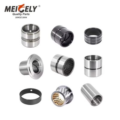 Casquillos y bridas de cojinete de acero sin aceite para cubos de excavadora, piezas de motor de alta calidad