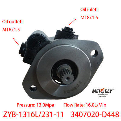 Partes del motor ZYB-1316L/231-11 Bomba de dirección asistida Weichai Deutz