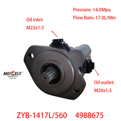 Cummins ISD ISDE 4BT Motor 4988675 Dirección de servicio bomba hidráulica