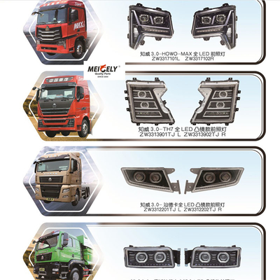 Conjunto completo de faros LED 92101-Y4010XH para Sinotruck HOWO MAX