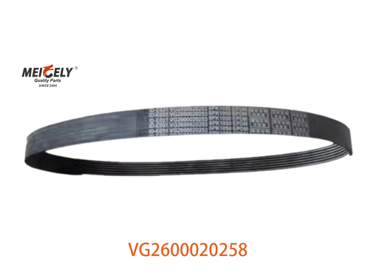 Venta caliente VG2600020258 Cinturón alternador de motor de piezas de repuesto para HOWO