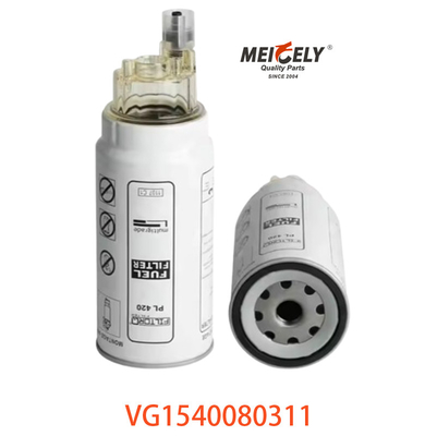 Filtro de combustible VG1540080311 84303715 Separador de agua y combustible para camiones con motor diésel Número de modelo de vehículo