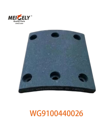 Revestimiento de freno WG9100440026 para camión pesado SINOTRUK HOWO WG9100440028