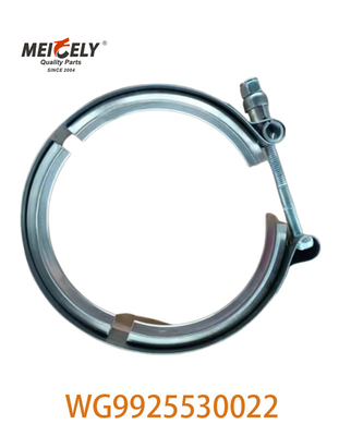 Partes del motor originales WG9925530022 Clampada de manguera de enfriador para camión SINOTRUK