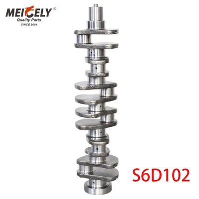 S4D102 S6D102 S6D107 S6D125 Crankshaft de acero fundido forjado para excavadora