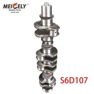 S4D102 S6D102 S6D107 S6D125 Crankshaft de acero fundido forjado para excavadora