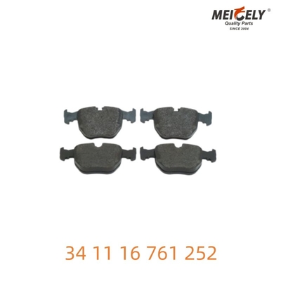 Pruebado en carrera 34 11 16 761 252 Conjunto de pastillas de freno Confiabilidad probada para BMW
