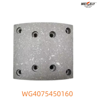 WG4075450160 Howo pastillas de freno Material de fricción confiable para una potencia de frenado óptima