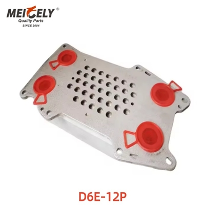 Repuestos de excavadora de alta calidad Refrigerador de aceite de motor D6E-12P 04254427 para el núcleo de cubierta Assy