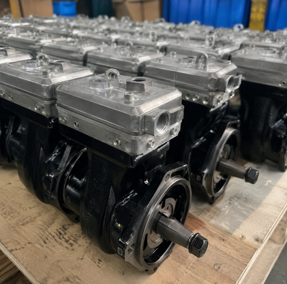 OEM 9111535100 Compresor de aire de cilindro único de trabajo pesado para el sistema de frenos de camiones MACK