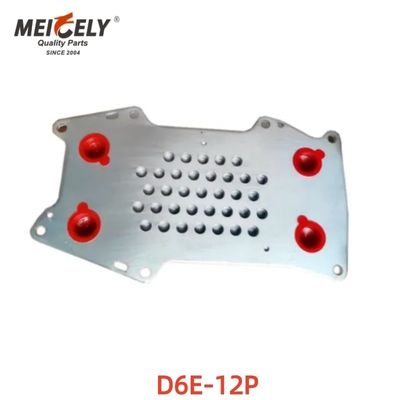 Repuestos de excavadora de alta calidad Refrigerador de aceite de motor D6E-12P 04254427 para el núcleo de cubierta Assy